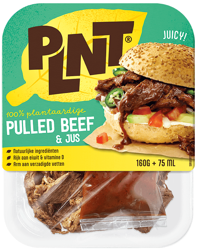 PLNT - Plantaardige Pulled Beef & Jus