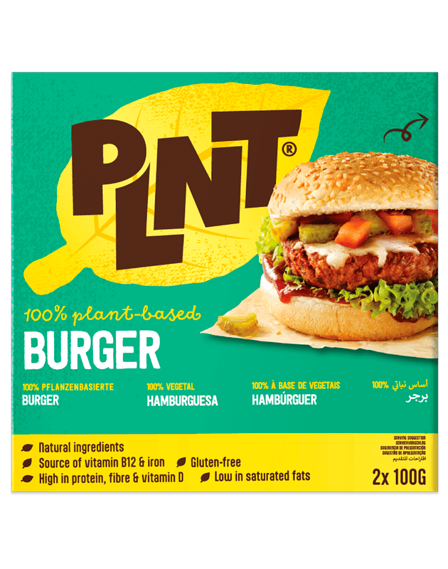 PLNT 100 Plant based Burger PLNT