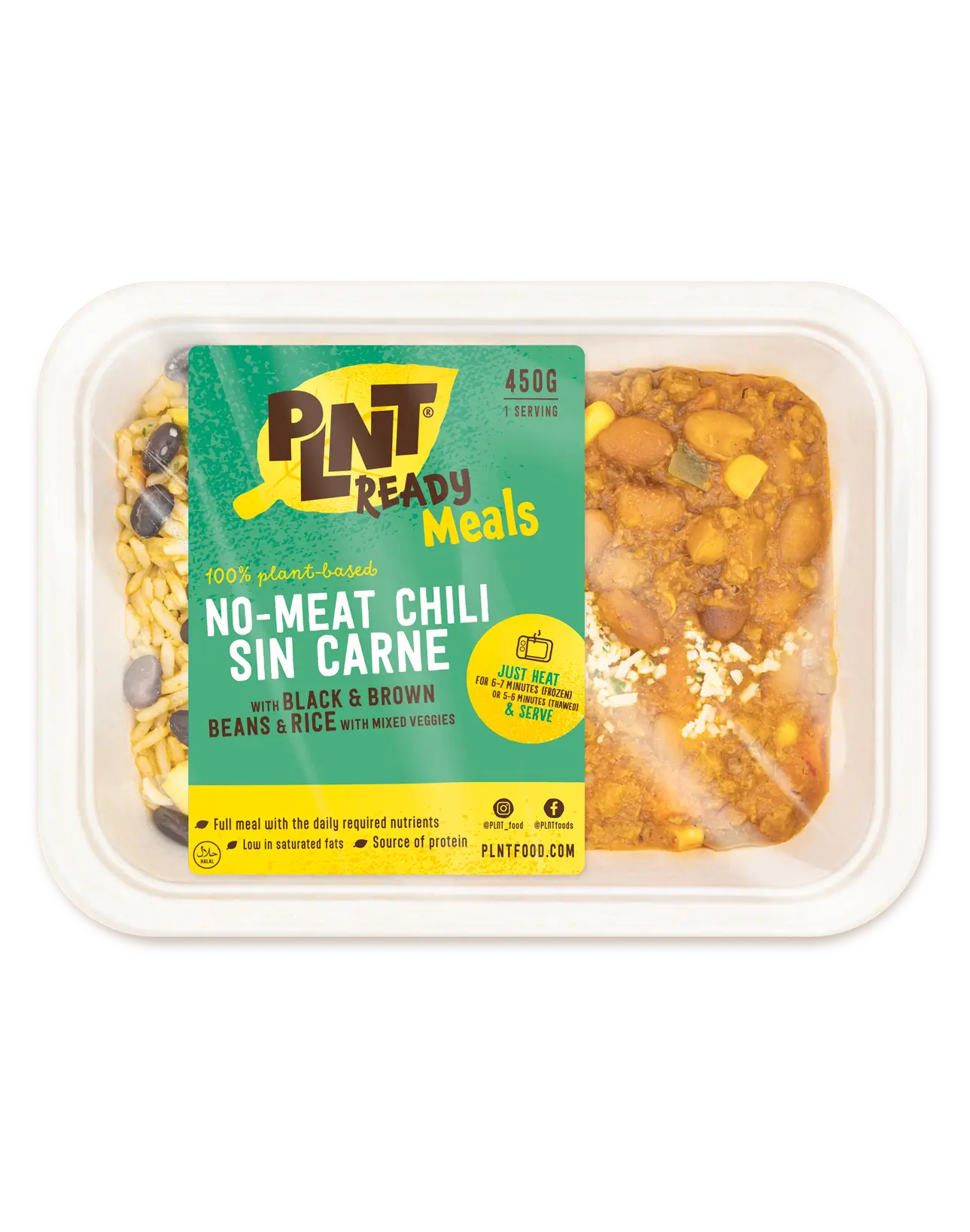 PLNT - Ready Meal No-Meat Chili sin Carne (EN)