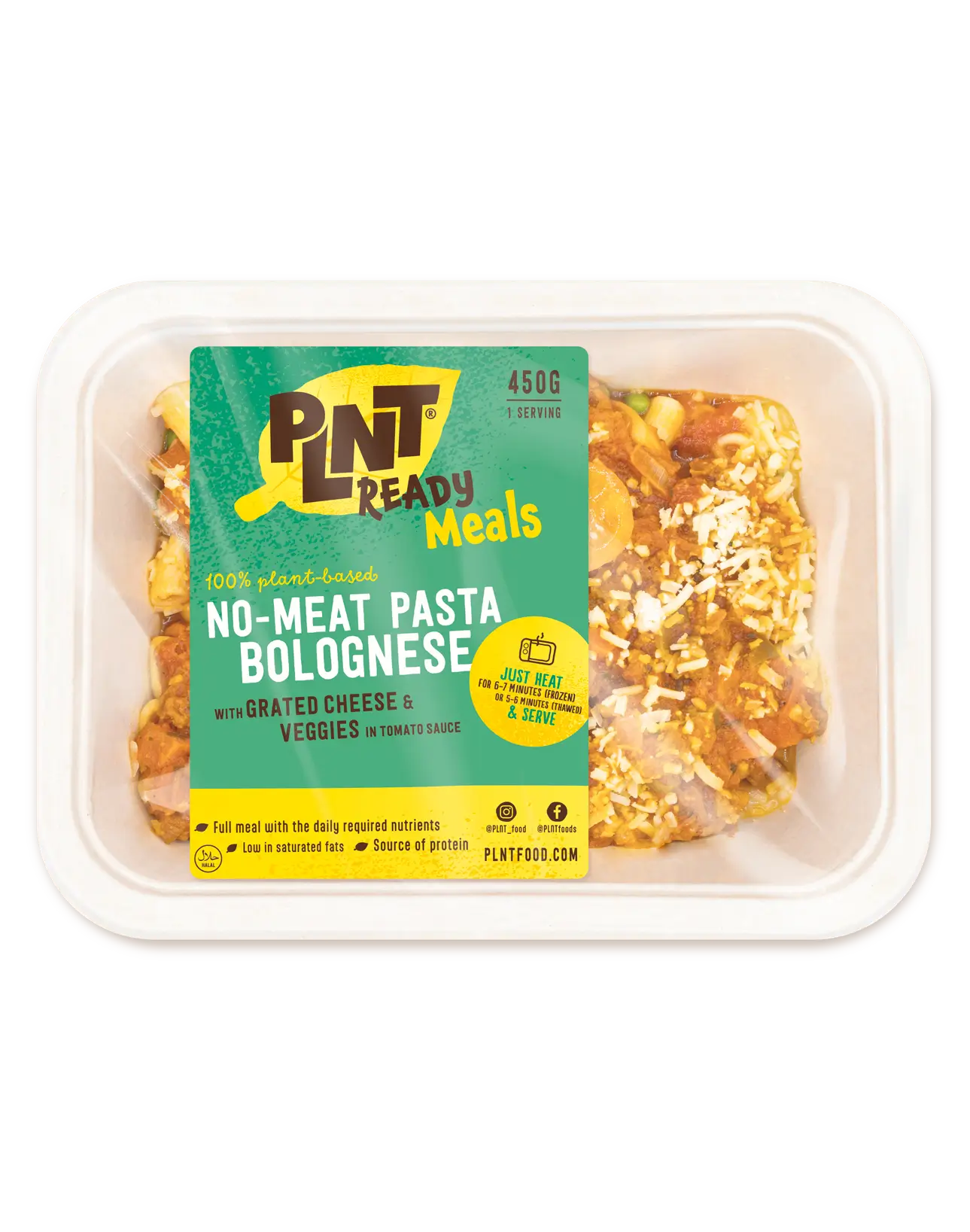 PLNT - Ready Meal No-Meat pasta bolognese (EN)