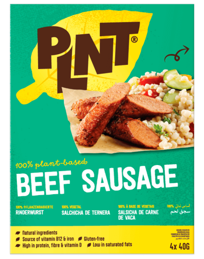 PLNT - Frozen Beef Sausage (EN)
