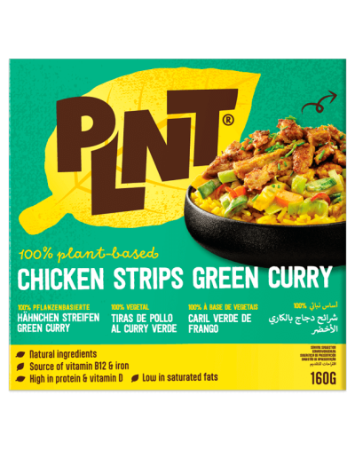PLNT - Frozen Chicken Strips Green Curry (EN)